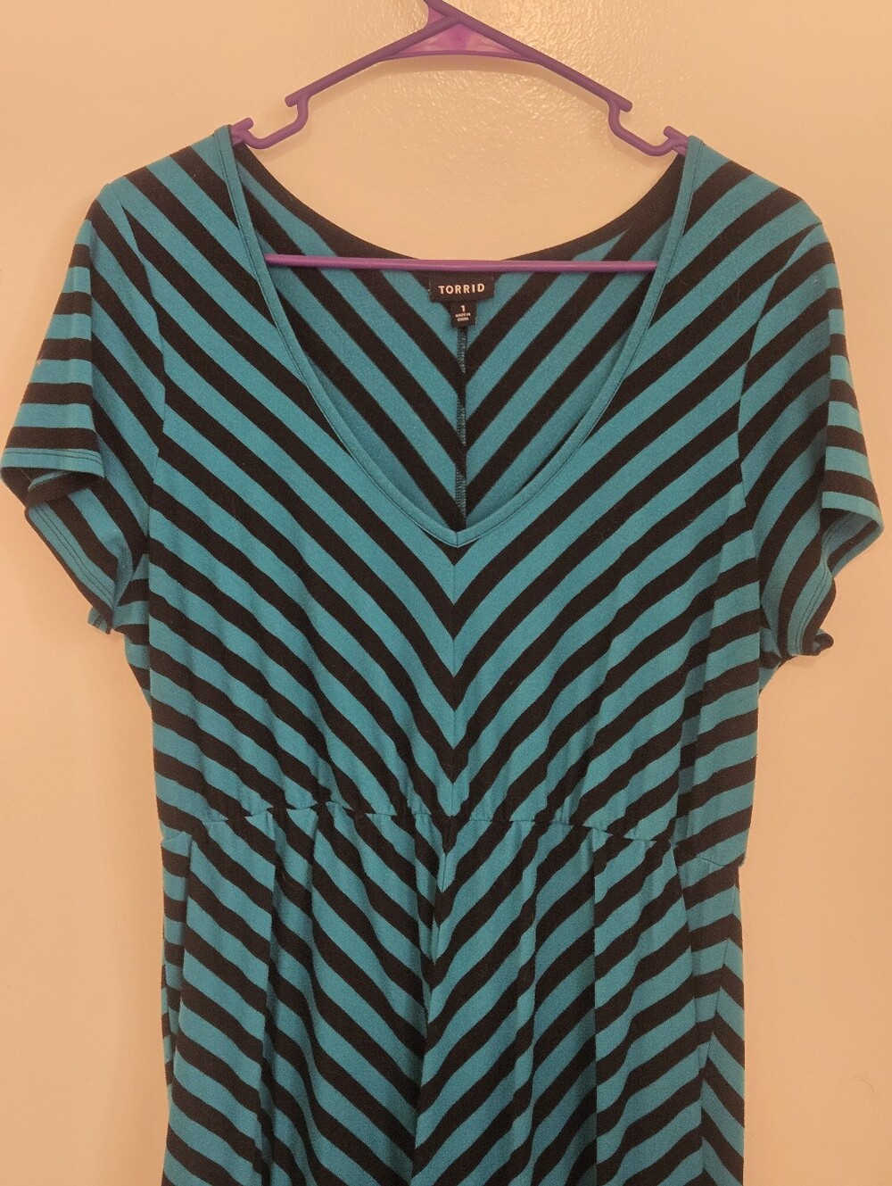 Blue And Black Dress
